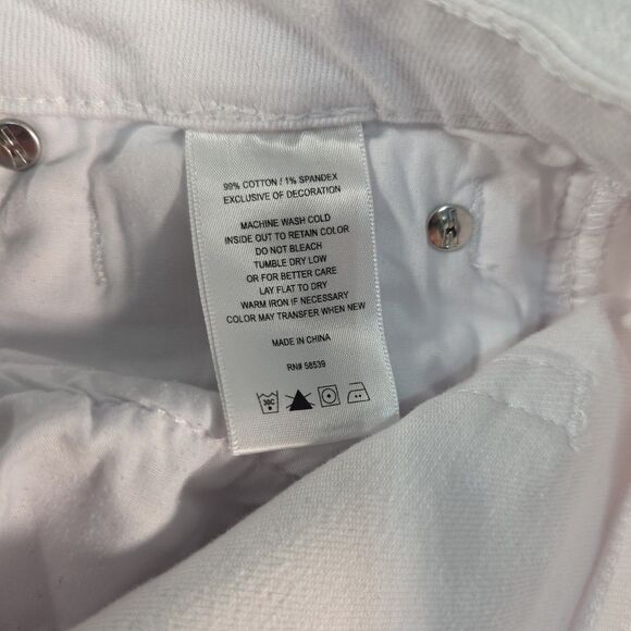 KUT from the Kloth Boyfriend Catherine Jeans Women's 10 White Denim Distressed - Picture 12 of 13